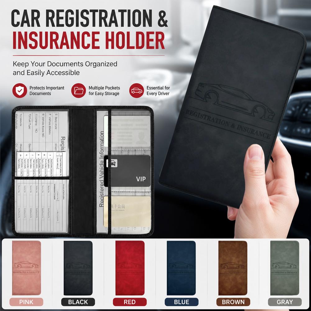 Leather Driving Glove - Organizador de Documentos Automotivos em Couro