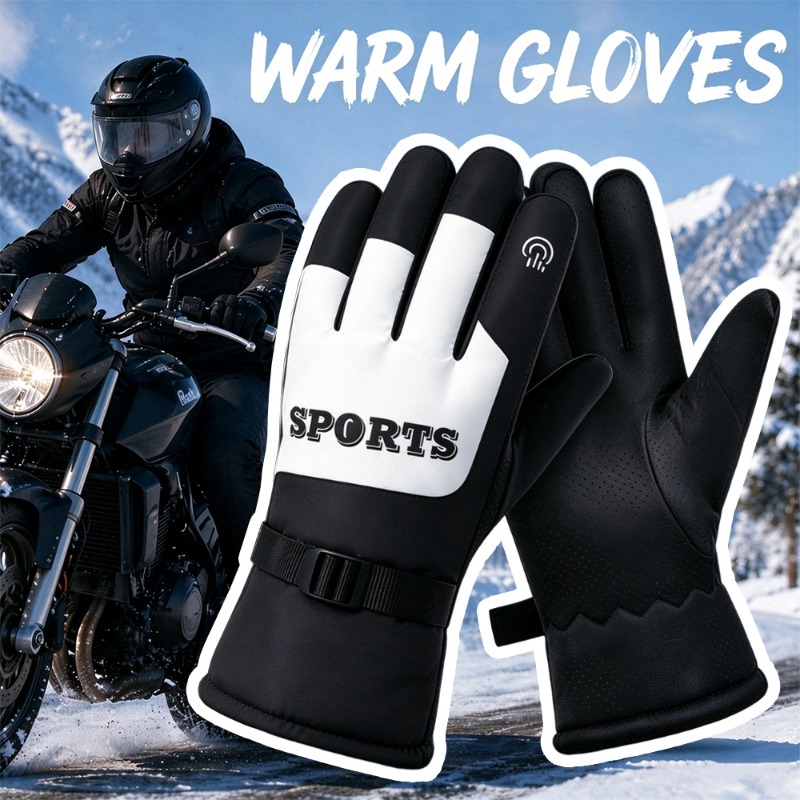 Ski Glove Waterproof - Luvas de motociclista para o inverno,