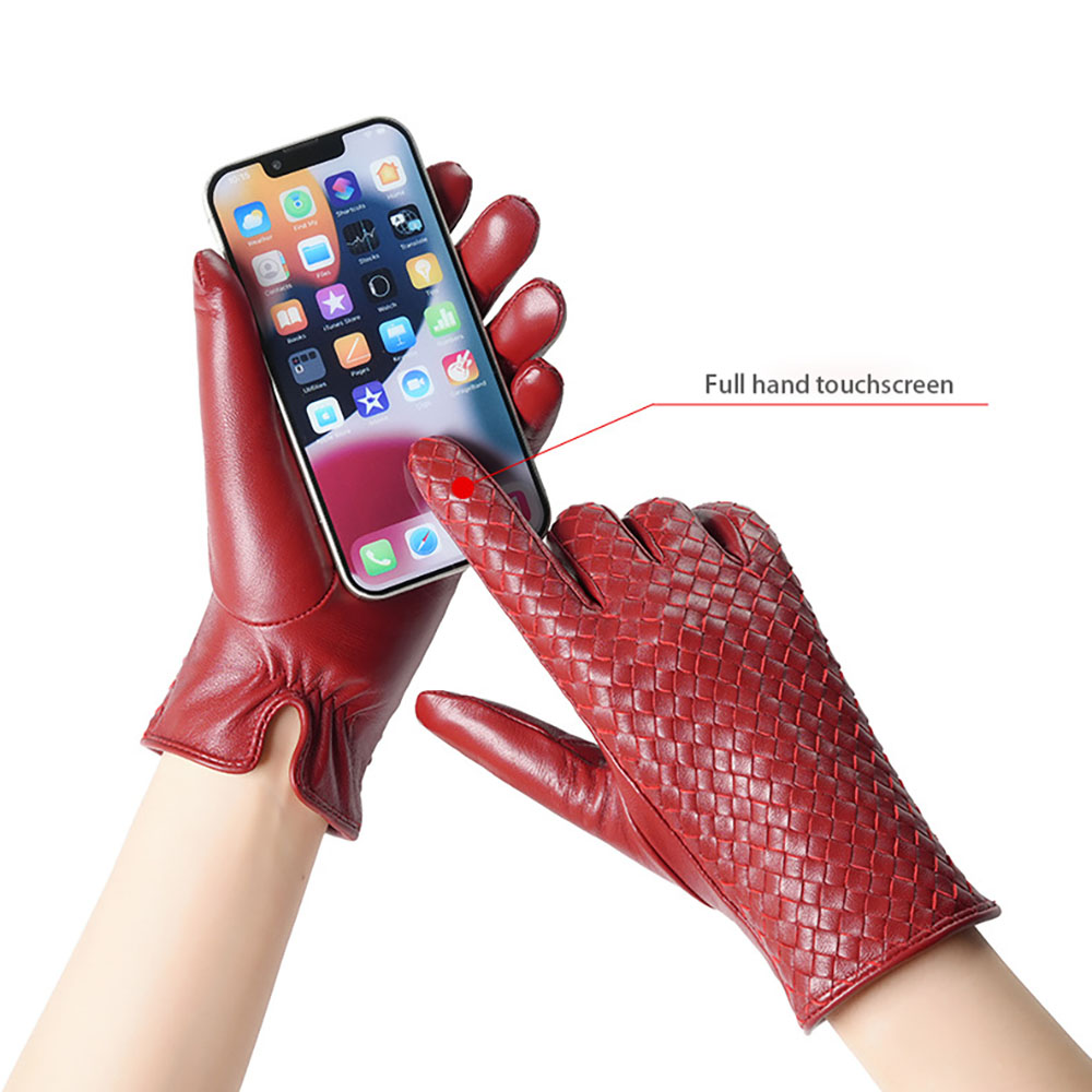 Luvas de Couro Genuíno Feminin - Wool Glove Lined avaliação e preço